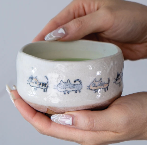 Matcha Bowl - Neko Cats