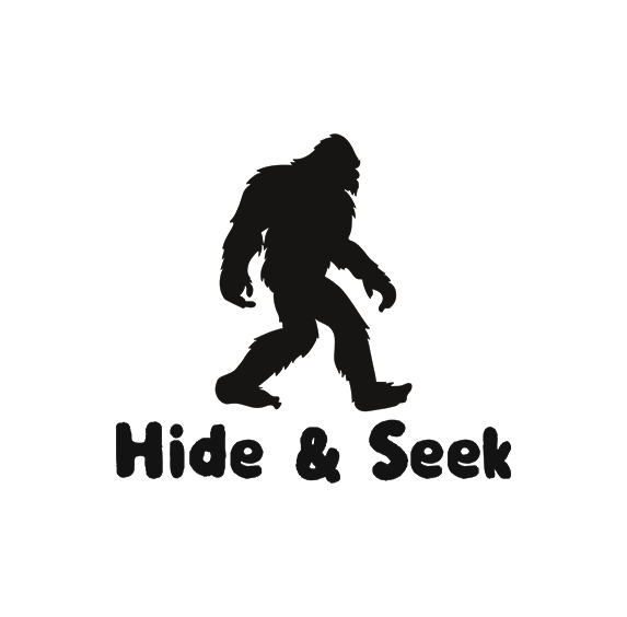 Vinyl Sticker - Bigfoot Hide &amp; Seek