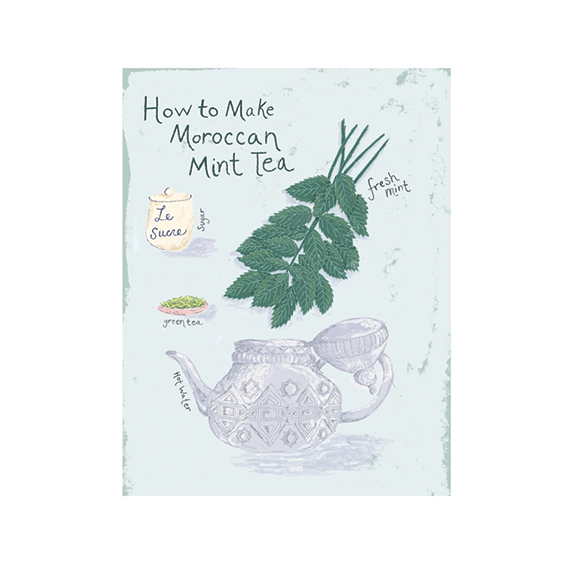 Greeting Card- How to Make Moroccan Mint Tea