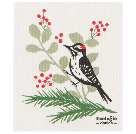Swedish Sponge Cloth - Forest Woodpecker