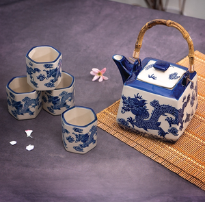 Ryu Dragon Tea Set (Teapot with 4 Cups)