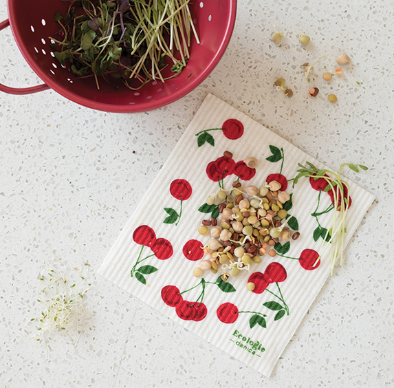 Swedish Sponge Cloth - Cherries