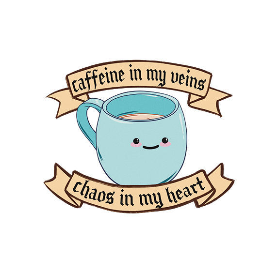 Vinyl Sticker - Caffeine &amp; Chaos