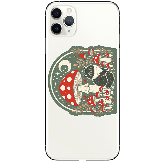 Vinyl Sticker - Moon Mushroom Kitty