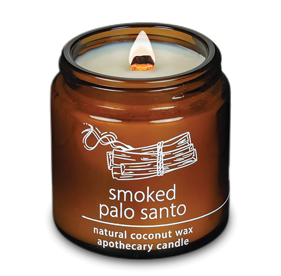 Smoked Palo Santo (4 oz Wood Wick Candle)