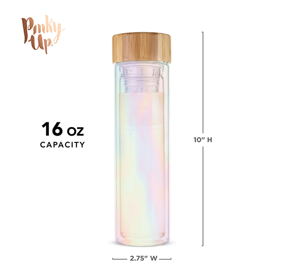 Glass Infuser Bottle - Iridescent