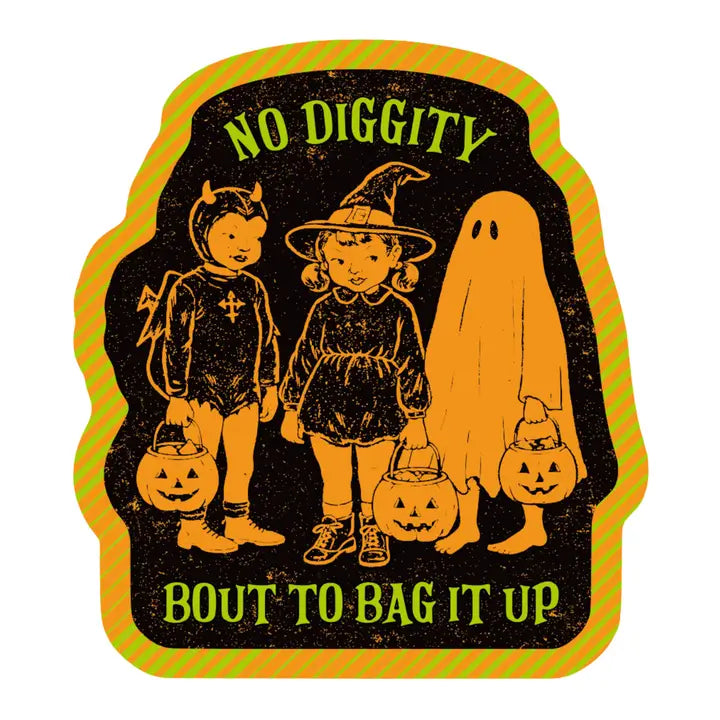 Vinyl Sticker - Bag It Up Halloween