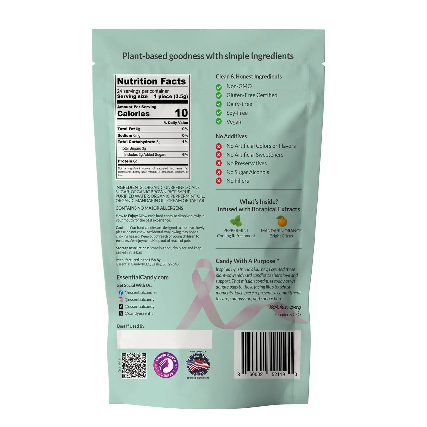 Functional Hard Candy - Peppermint Mandarin