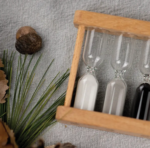 Wooden Sand Tea Timer (2, 3, & 5 minutes)