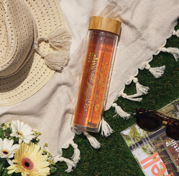 Glass Infuser Bottle - Bouquet