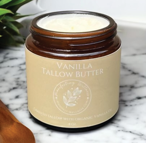 Vanilla Tallow Butter, Grassfed & Organic