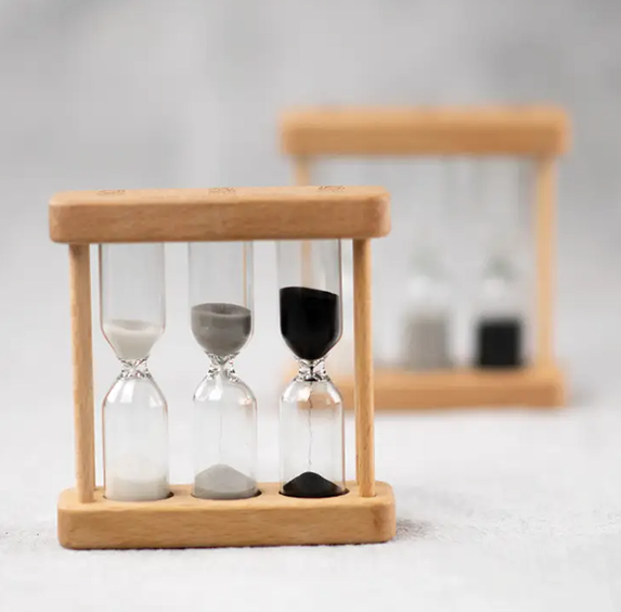 Wooden Sand Tea Timer (2, 3, &amp; 5 minutes)