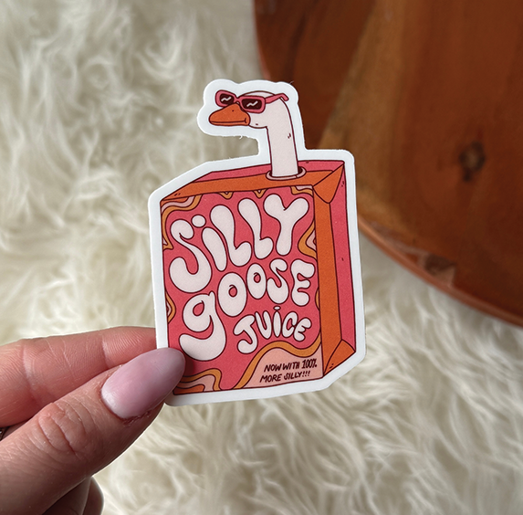 Vinyl Sticker - Silly Goose Juice