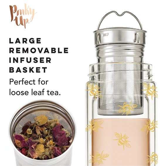 Glass Infuser Bottle - Bee