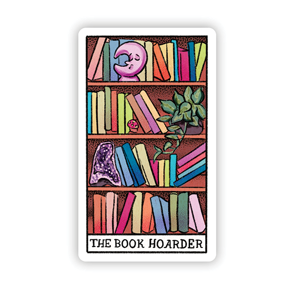 Vinyl Sticker - Book Hoarder Tarot