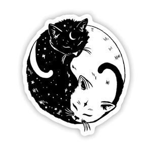 Vinyl Sticker - Yin and Yang Cats