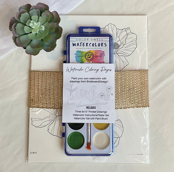 BristlesandDesign Watercolor Kit - Floral