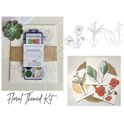 BristlesandDesign Watercolor Kit - Floral
