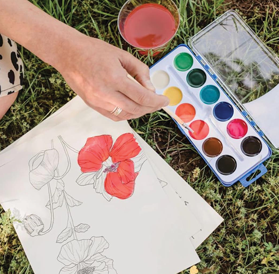 BristlesandDesign Watercolor Kit - Floral