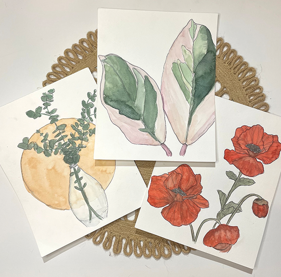 BristlesandDesign Watercolor Kit - Floral