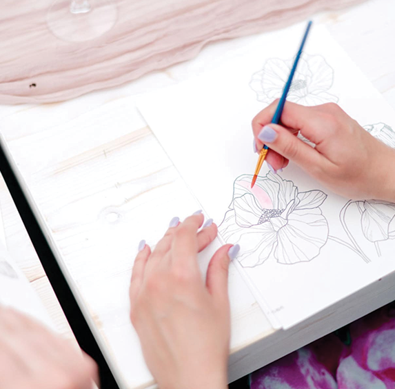 BristlesandDesign Watercolor Kit - Floral