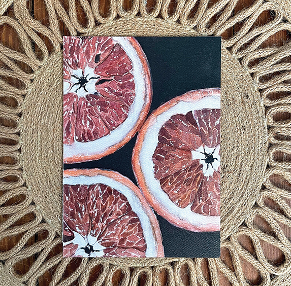 BristlesandDesign Art Print - &quot;Blood Oranges&quot;