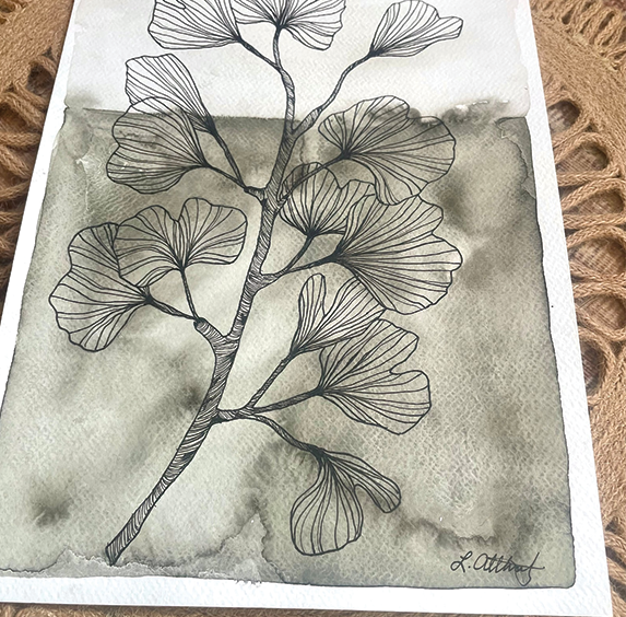 BristlesandDesign Art Print - “Ginkgo&quot;