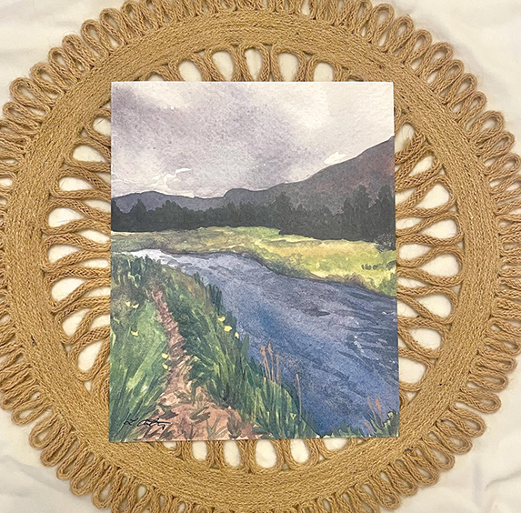 BristlesandDesign Art Print - “Quiet River&quot;