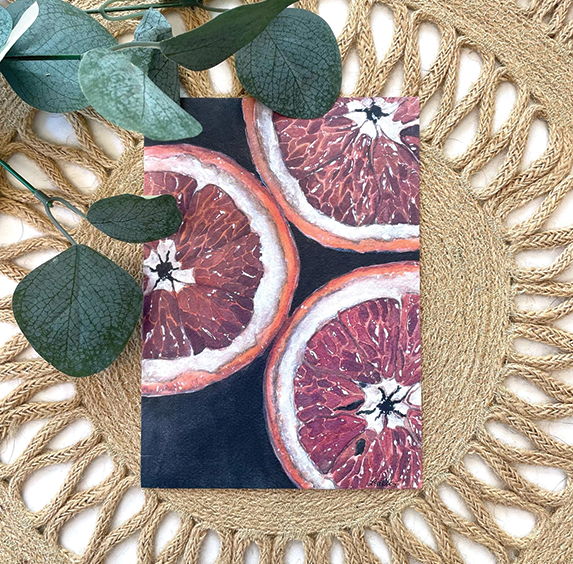 BristlesandDesign Art Print - &quot;Blood Oranges&quot;