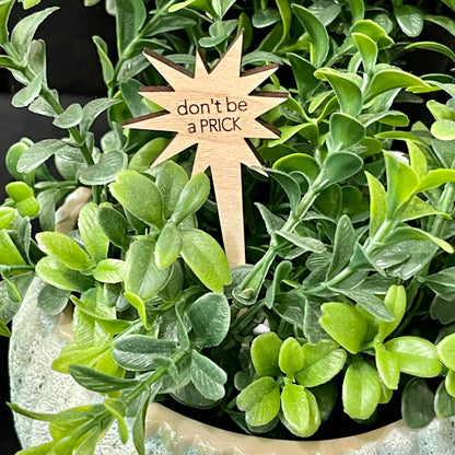 Snarky Wood Plant Markers