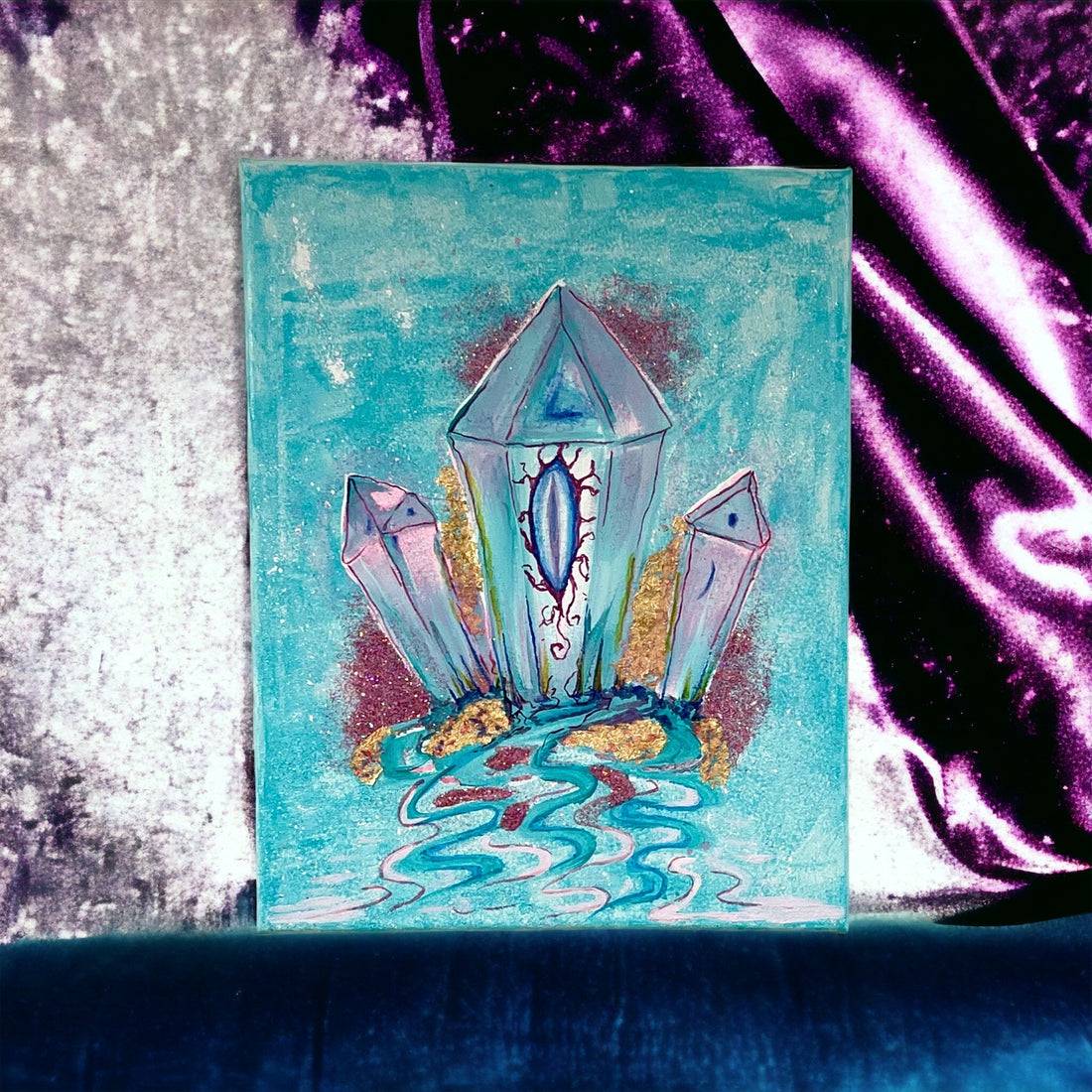 “Crystal Waters (the Blue Crystals)” by Darby Carden