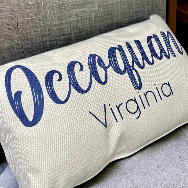 Occoquan, Virginia Throw Pillow