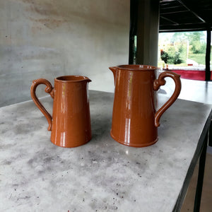 Vintage Teapot Set - Brown Coffee/Tea Pot & Milk Jug (Gibsons 1950s)