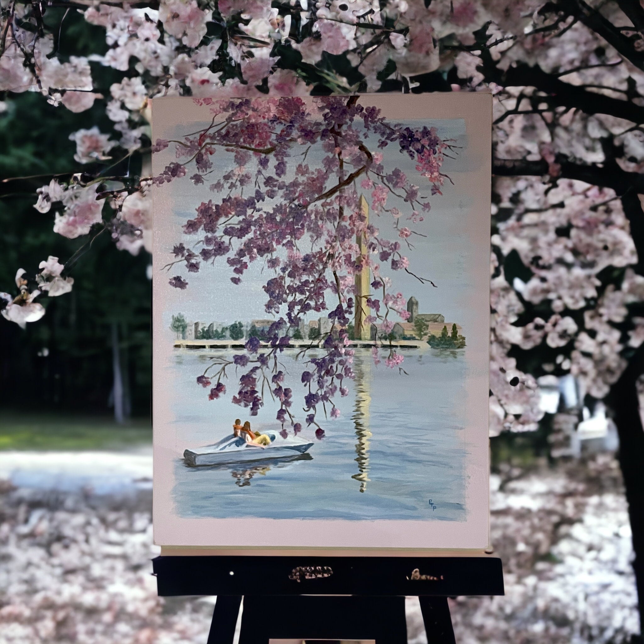 “Boating Under the Blossoms&quot; by P.T. Palmieri
