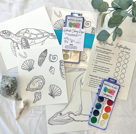 BristlesandDesign Watercolor Kit - Ocean