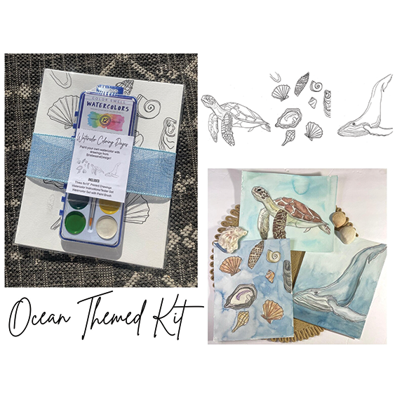 BristlesandDesign Watercolor Kit - Ocean
