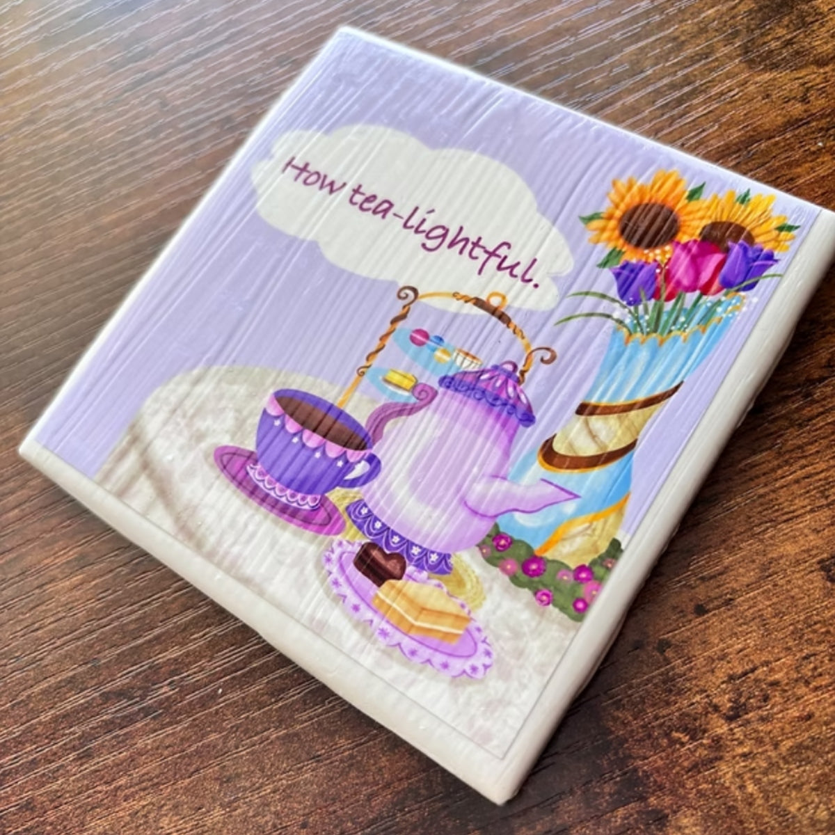 How Earl Gray Tea-lightful Tile Coaster