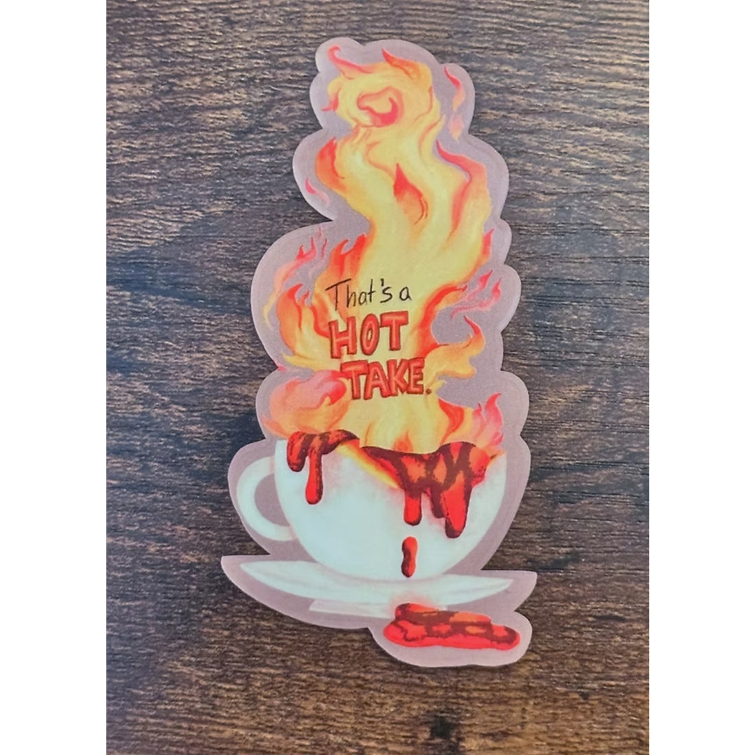 Hot Take Sticker