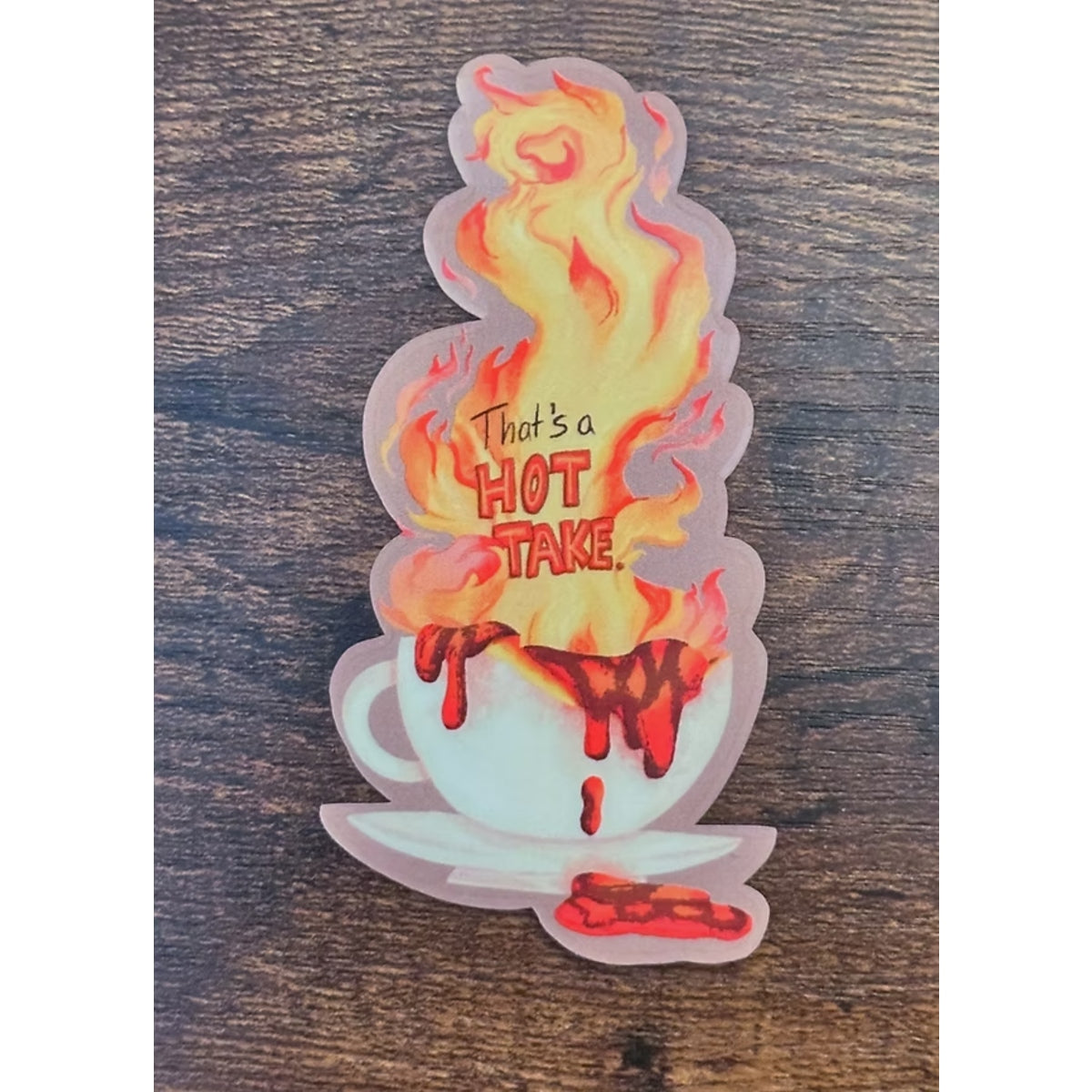 Hot Take Sticker
