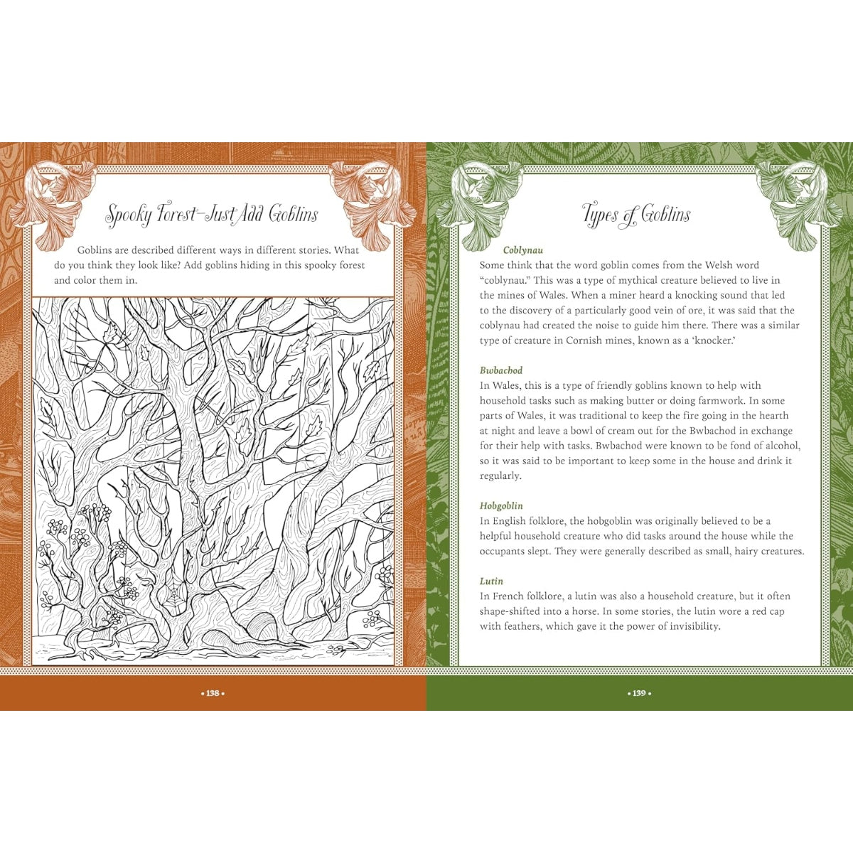 Forest, Fairies, Mushrooms and Goblins Sticker, Color &amp; Activity Book