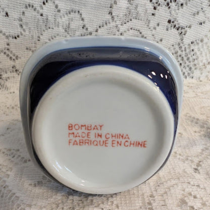 Vintage Bombay Blue &amp; White Porcelain Coffee Pot / Teapot