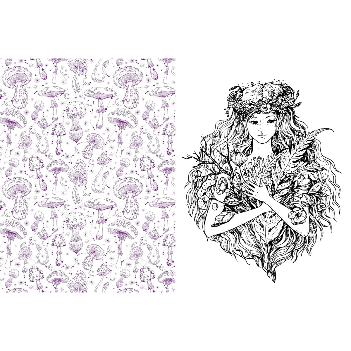Forest, Fairies, Mushrooms and Goblins Sticker, Color &amp; Activity Book