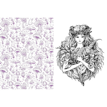 Forest, Fairies, Mushrooms and Goblins Sticker, Color &amp; Activity Book