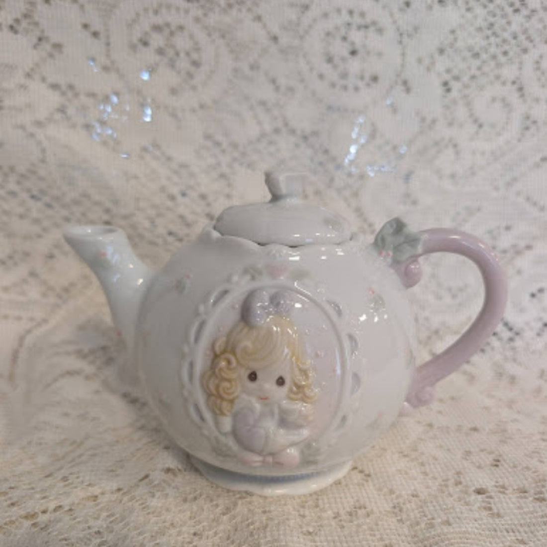 Vintage Precious Moments Ceramic Teapot
