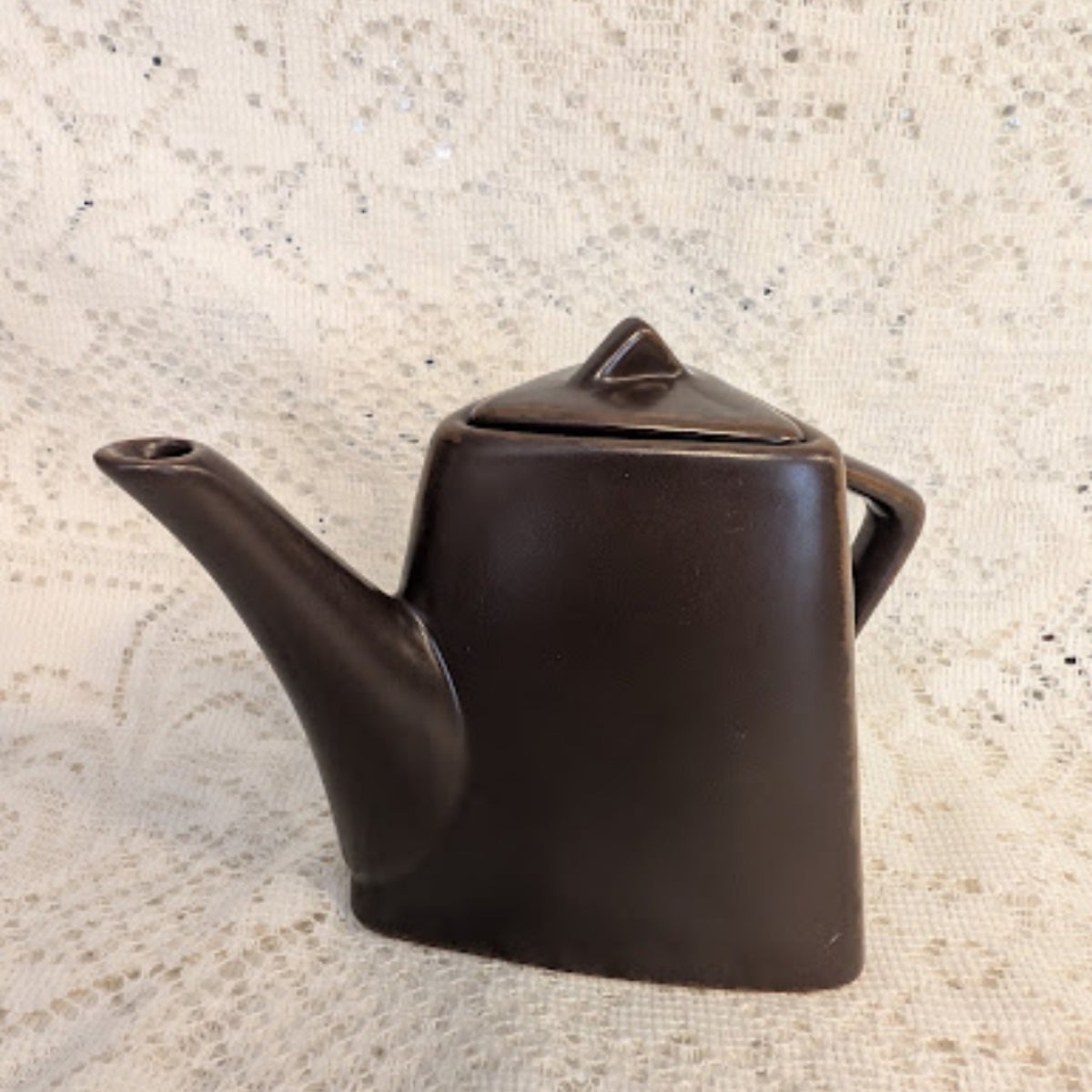 Vintage Dansk Designs France Modern Brown Stoneware Teapot