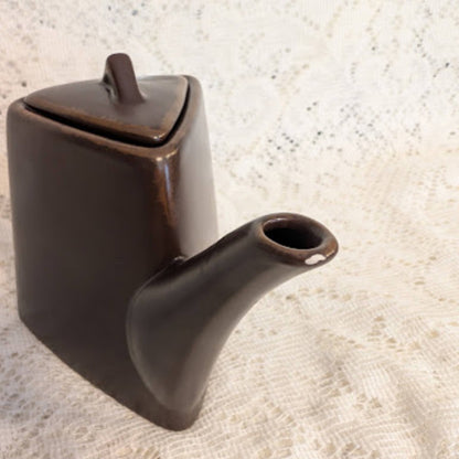 Vintage Dansk Designs France Modern Brown Stoneware Teapot