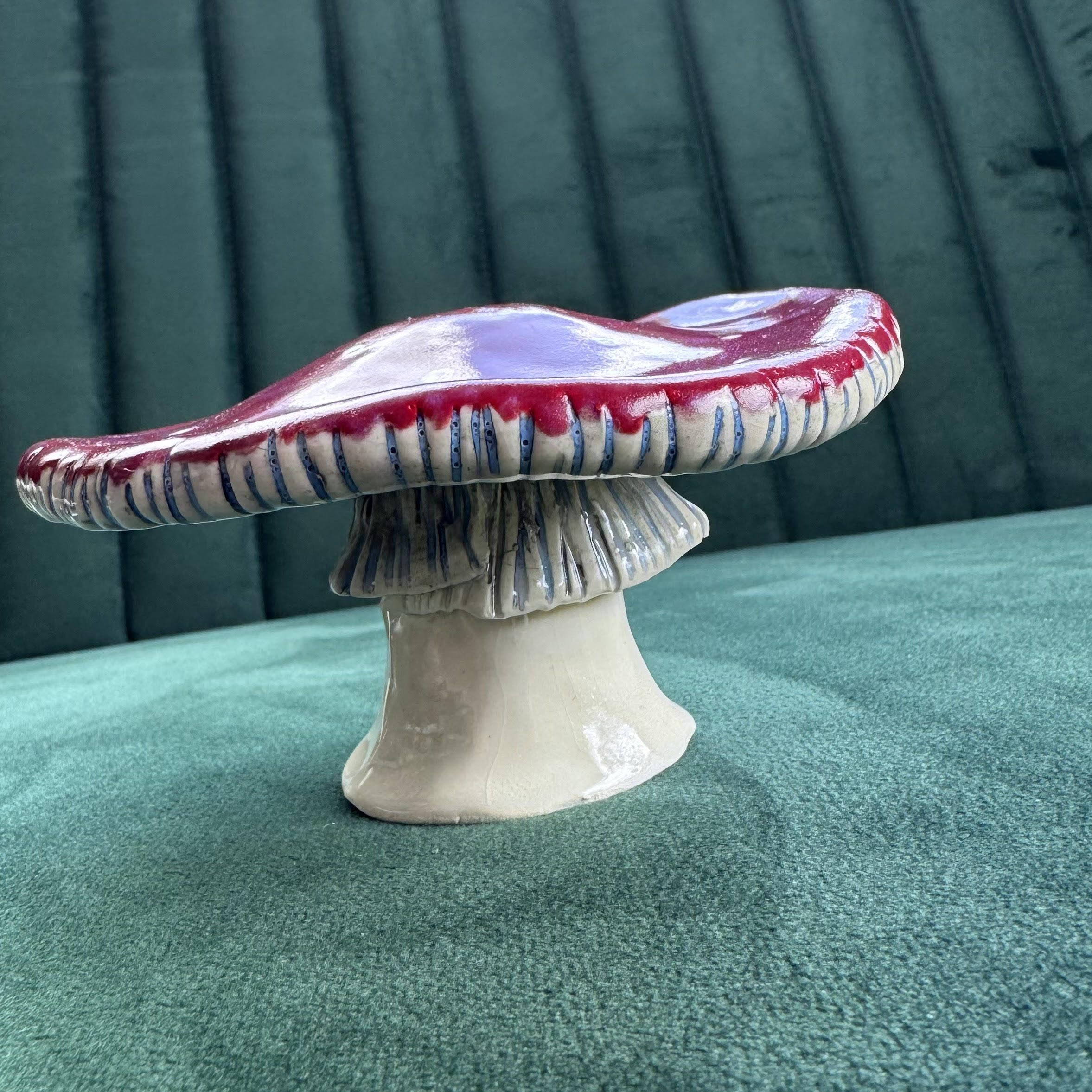 Pottery by Caiti - Mushroom Incense Holder