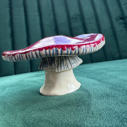 Pottery by Caiti - Mushroom Incense Holder