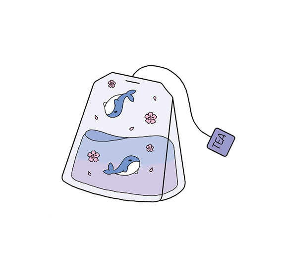 Vinyl Sticker - Blossom Whales