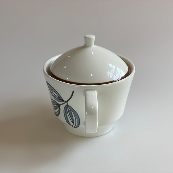 Vintage Teapot - Blue Leaves (Hallmark)